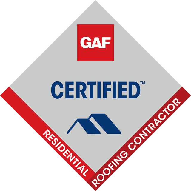 GAF Certified Residential Roofing Contractor badge